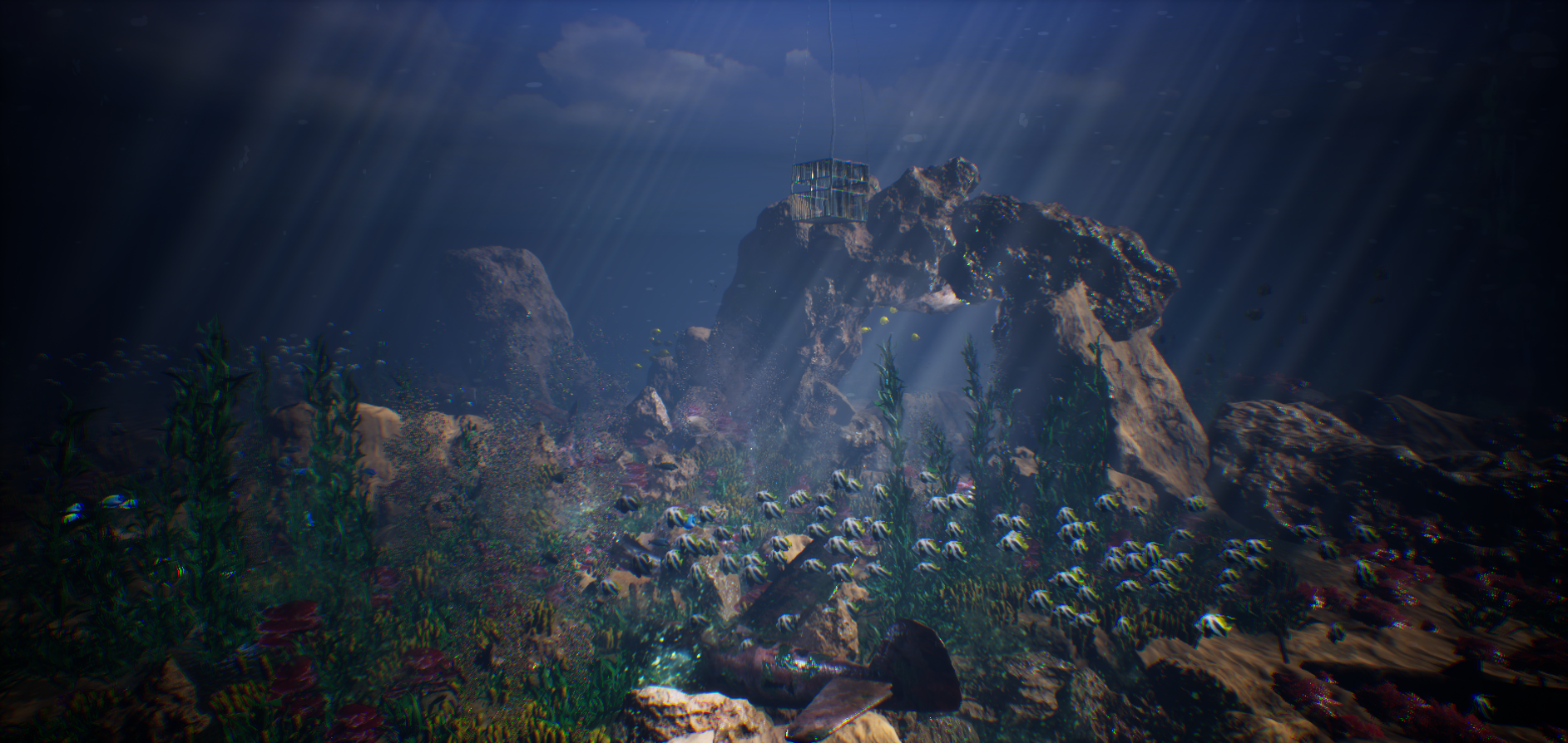 Thalassophobia simulation — deep ocean environment